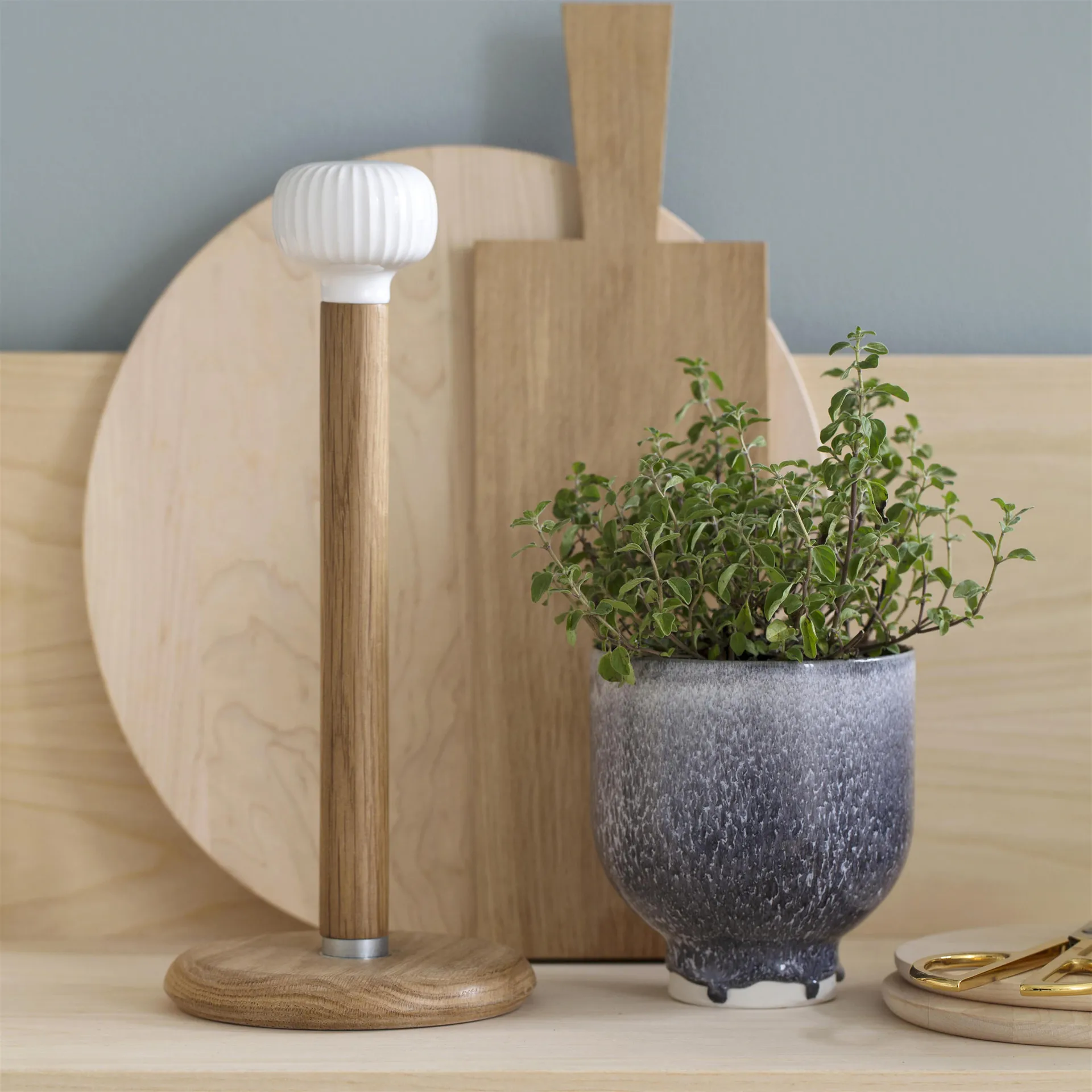 Hammershøi keukenrolhouder, wit Kähler