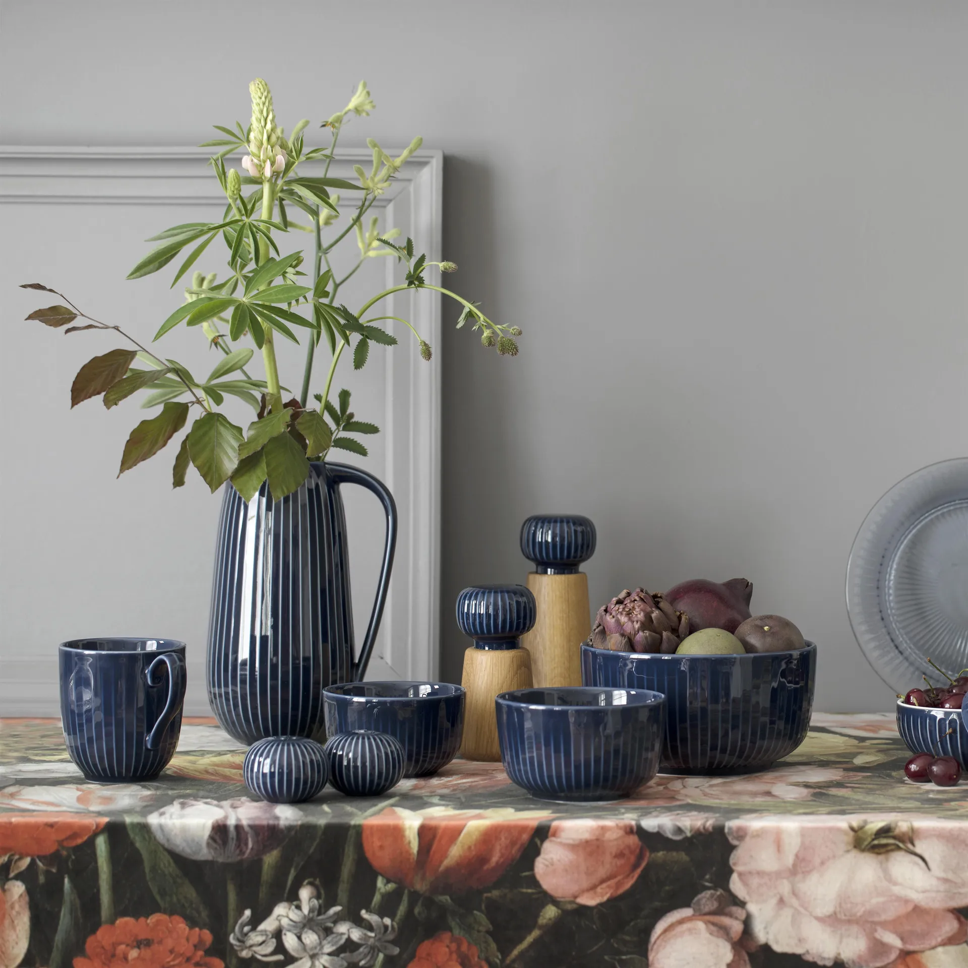 Hammershøi kruidenmolen groot, indigo (blauwpaars) Kähler