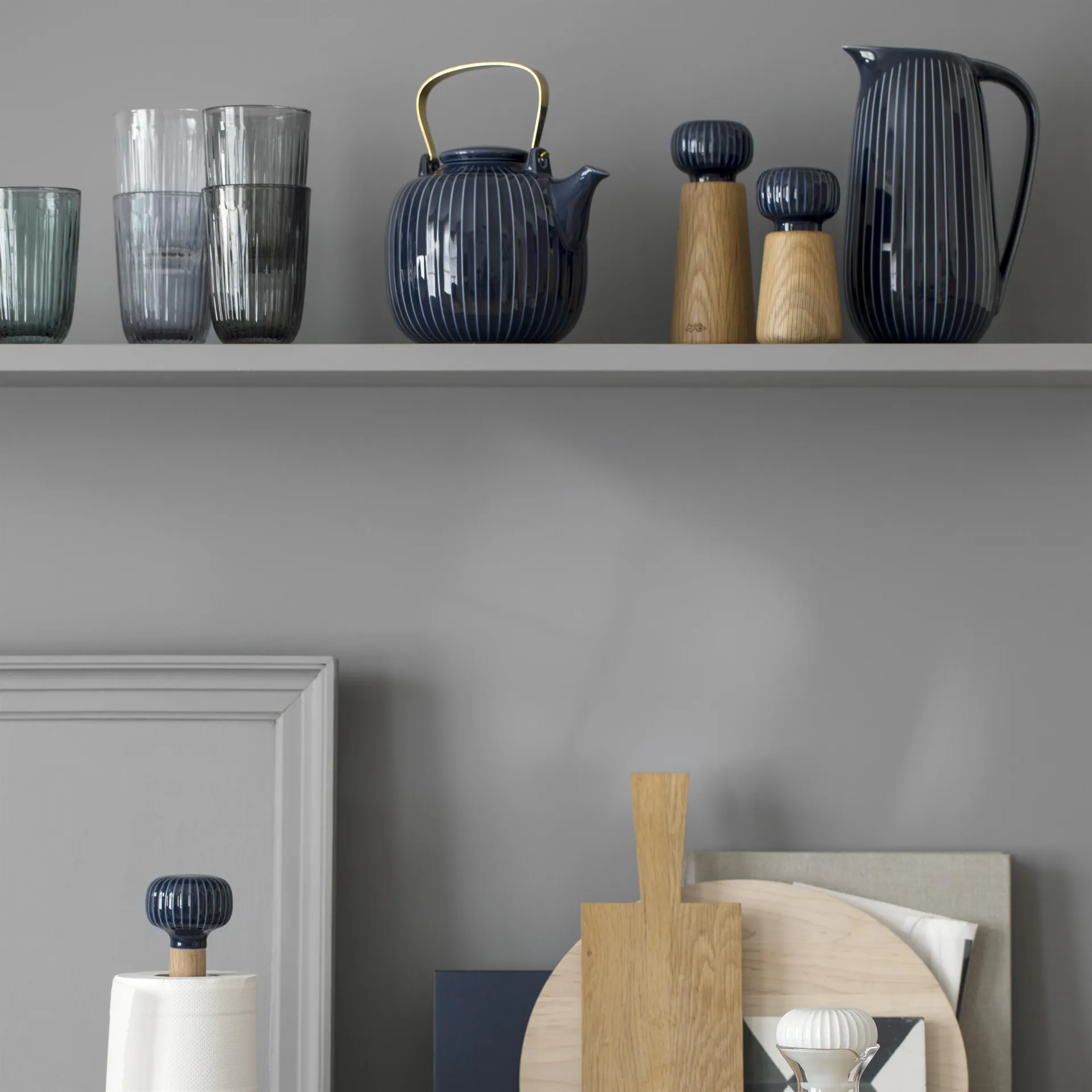 Hammershøi kruidenmolen klein, indigo (blauwpaars) Kähler