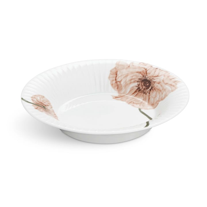 Hammershøi Poppy diep bord 21 cm, Wit Kähler