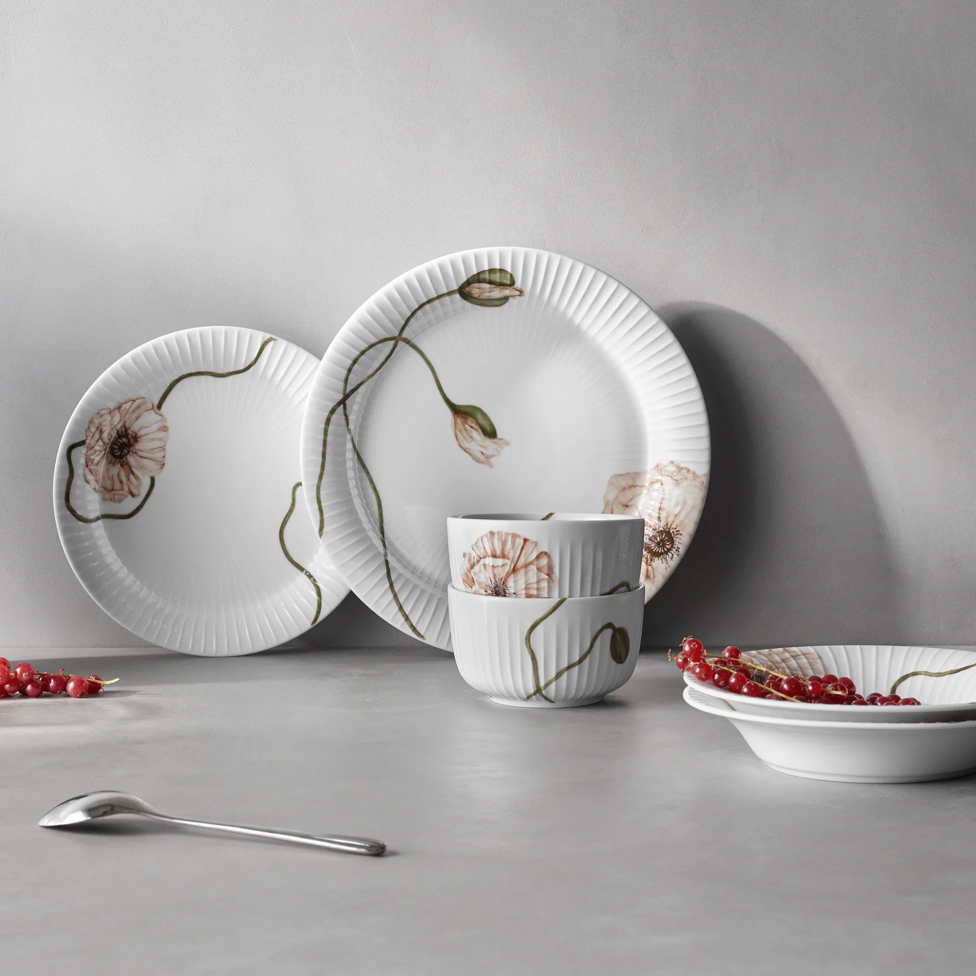 Hammershøi Poppy kom 12 cm, Wit Kähler