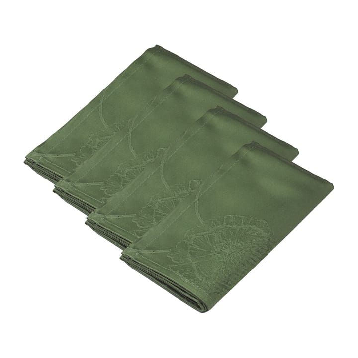 Hammershøi Poppy stoffen servet 45x45 cm 4-pack - Groen - Kähler