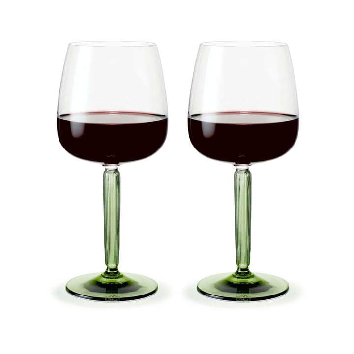 Hammershøi rodewijnglas 49 cl 2-pack, Doorzichtig-groen Kähler
