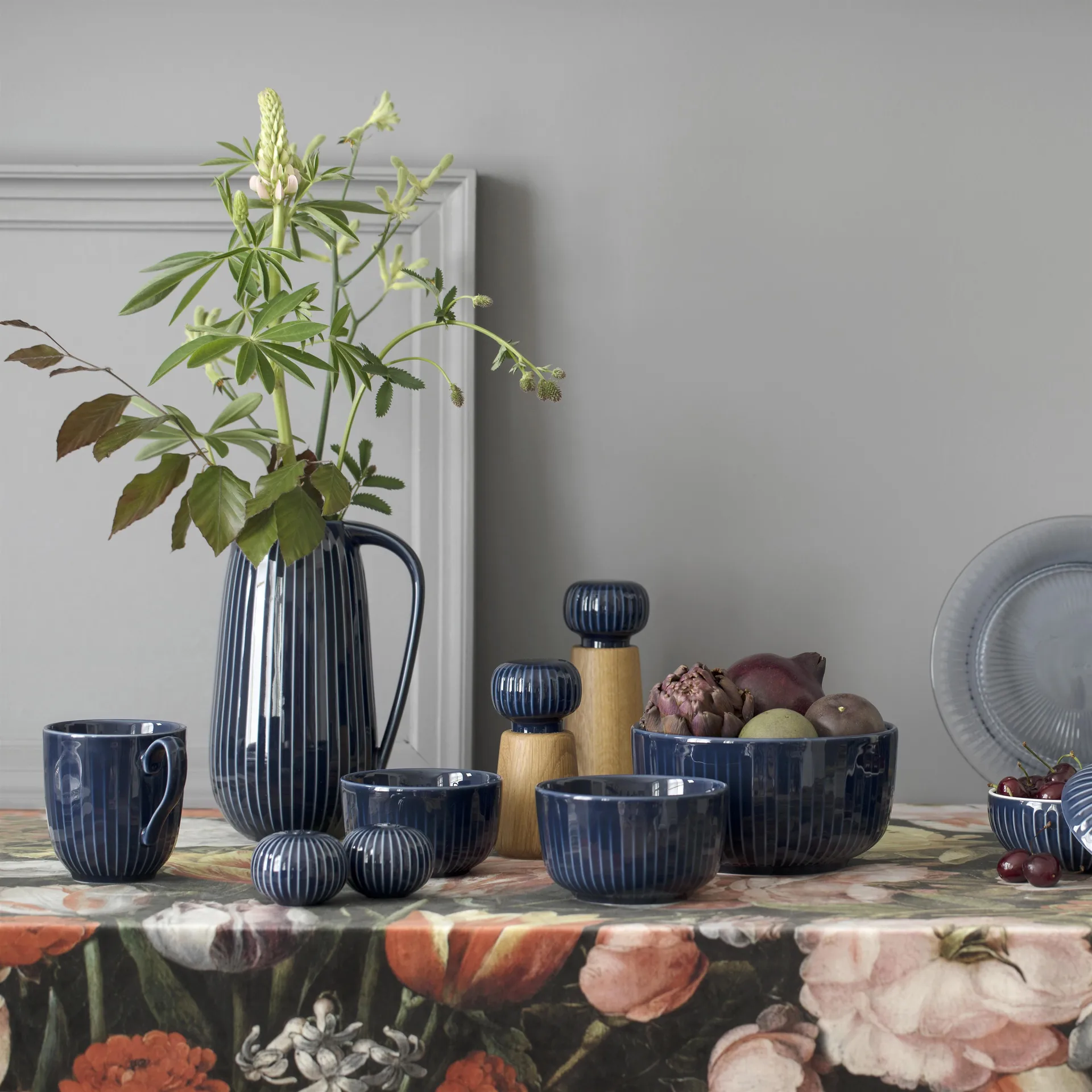 Hammershøi schaal Ø11 cm., indigo Kähler
