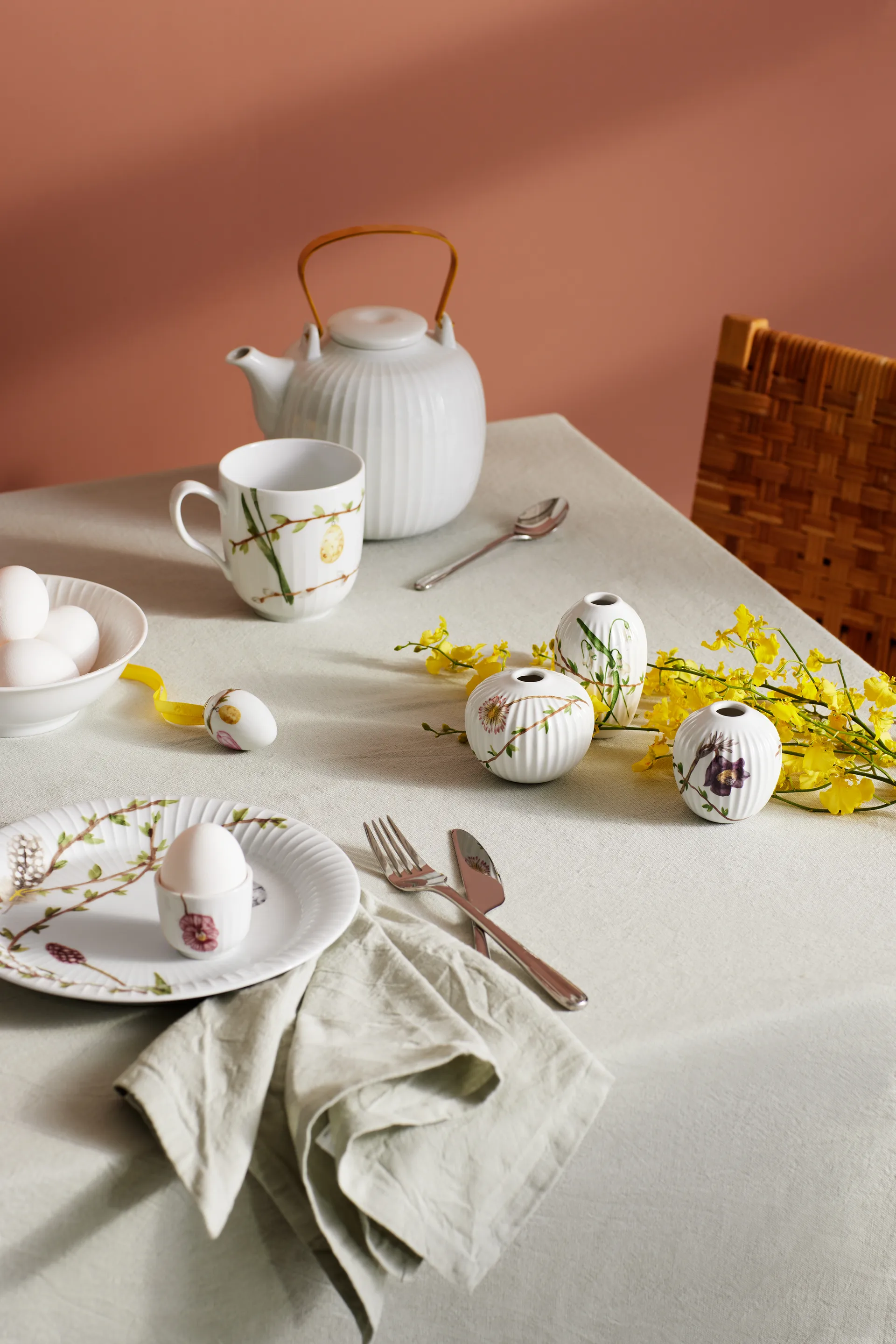 Hammershøi Spring vaas miniatuur 3-delig, Wit-decor Kähler