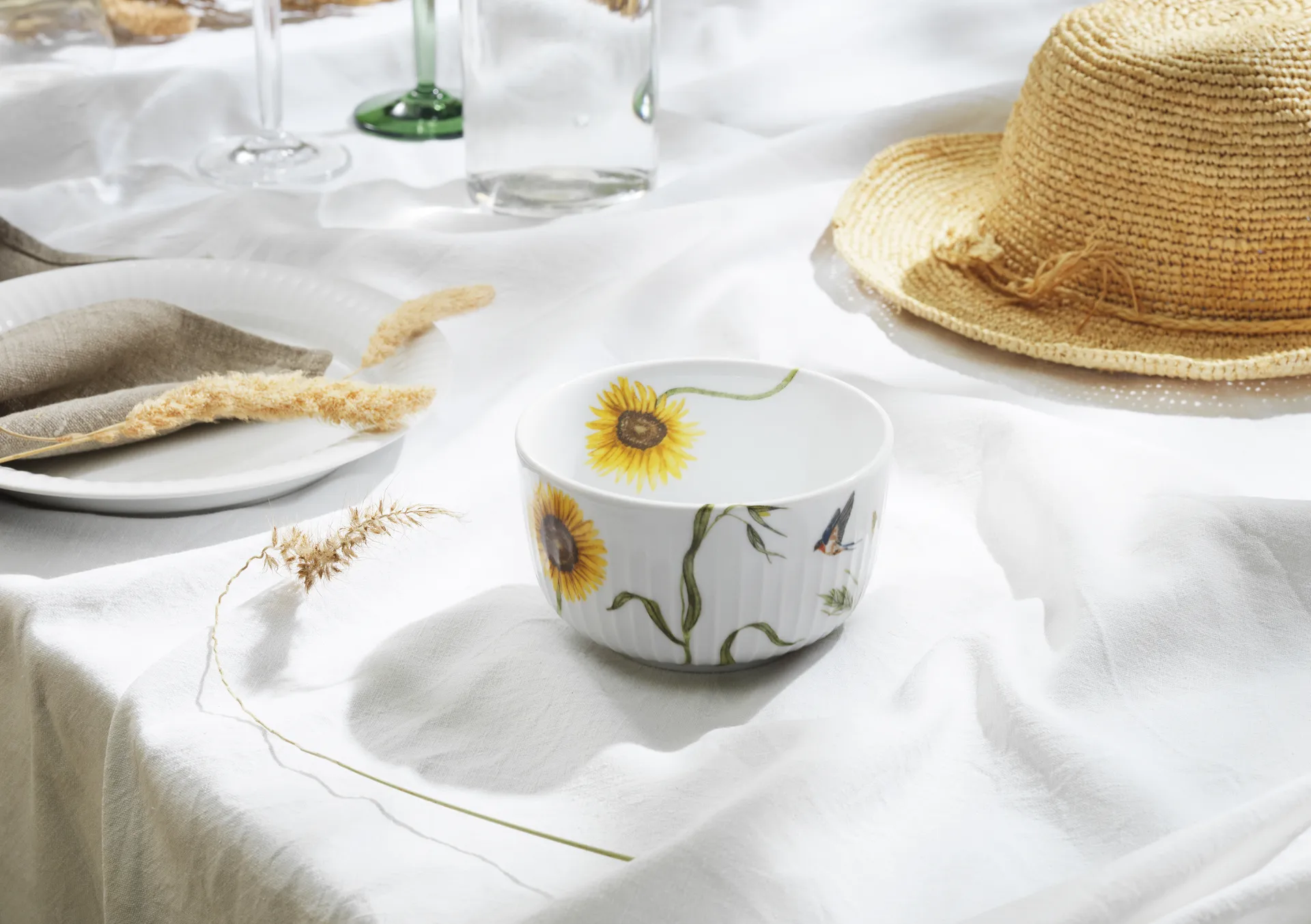 Hammershøi summer Kom Ø12 cm, Sunflower Kähler