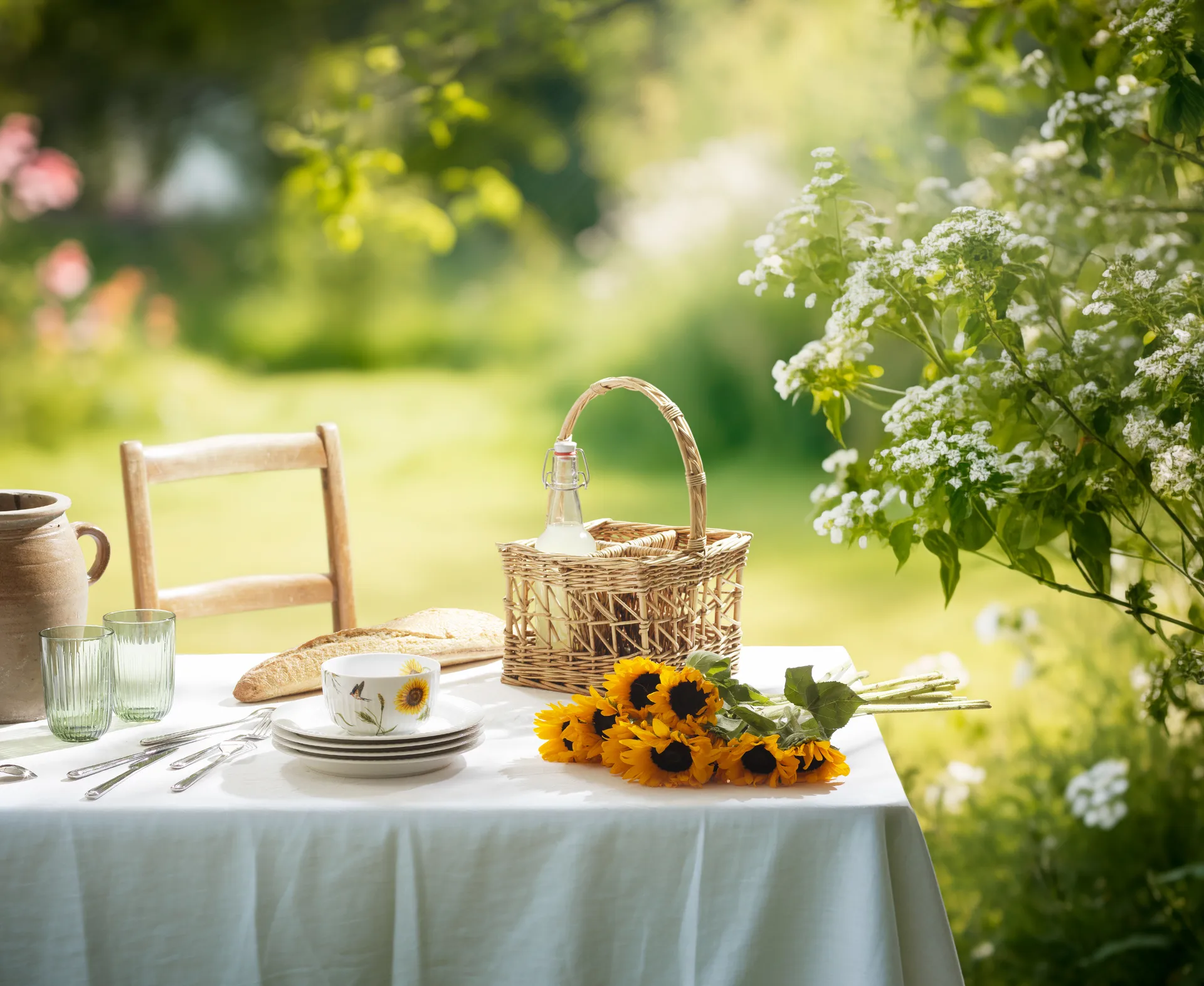 Hammershøi summer Kom Ø12 cm, Sunflower Kähler