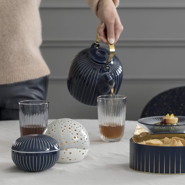 Hammershøi theepot, indigo (blauwpaars) Kähler