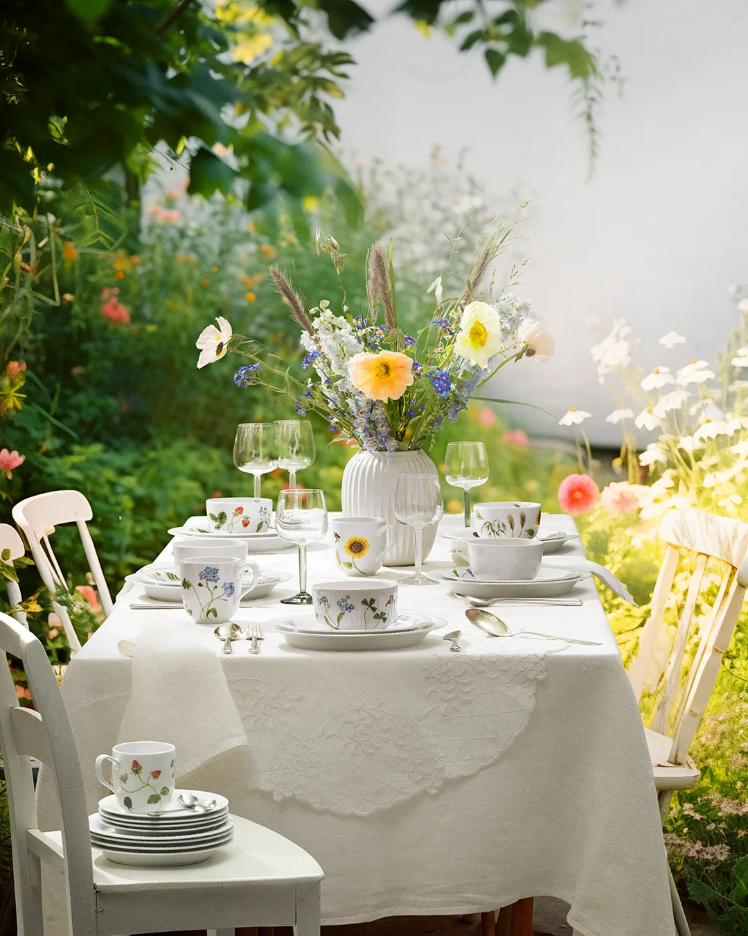 Hammershøi vaas middel, white (wit) Kähler