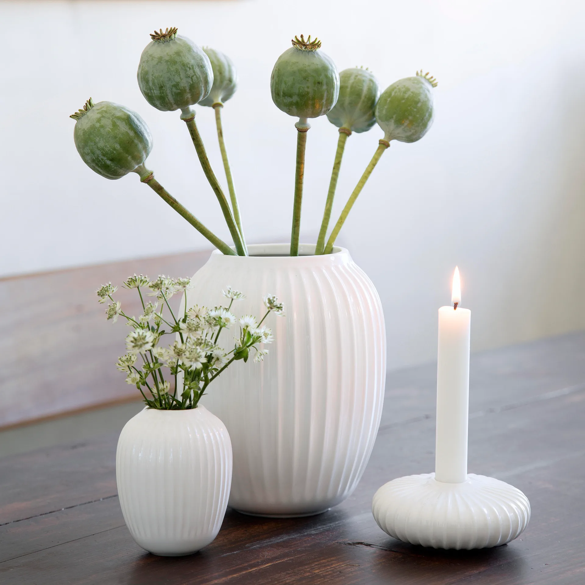 Hammershøi vaas mini, white (wit) Kähler