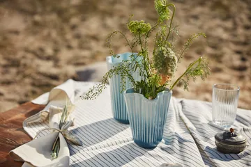 Hammershøi vaas unfold - Blauw, 16,5 cm - Kähler