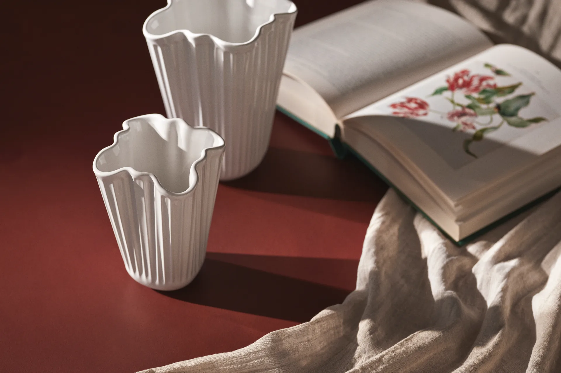 Hammershøi vaas unfold, Wit, 16,5 cm Kähler