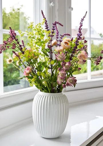 Hammershøi vaas - Wit, middel 21 cm - Kähler