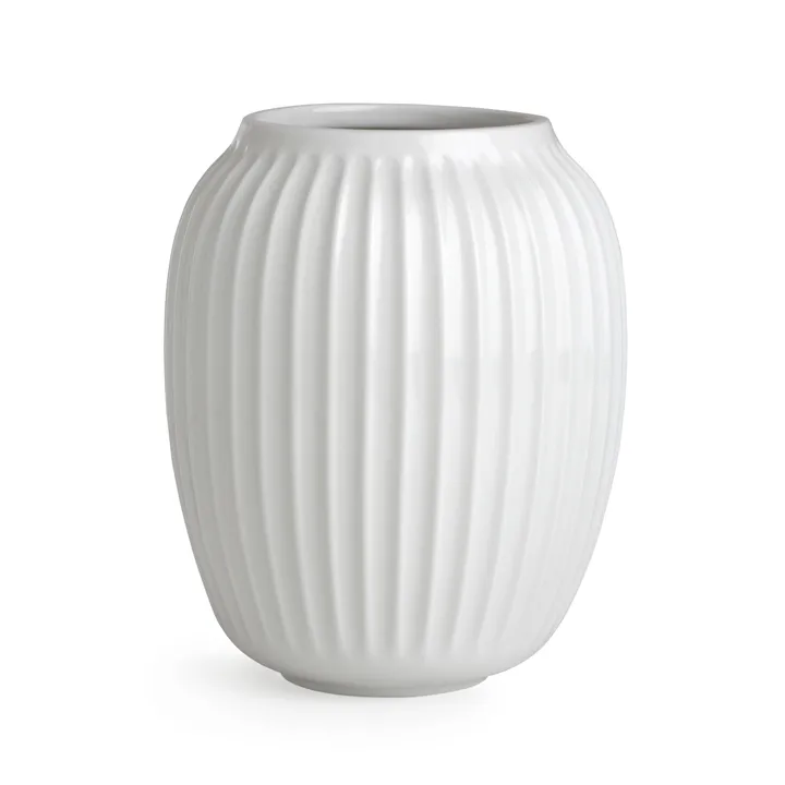 Hammershøi vaas - Wit, middelgroot 21 cm - Kähler