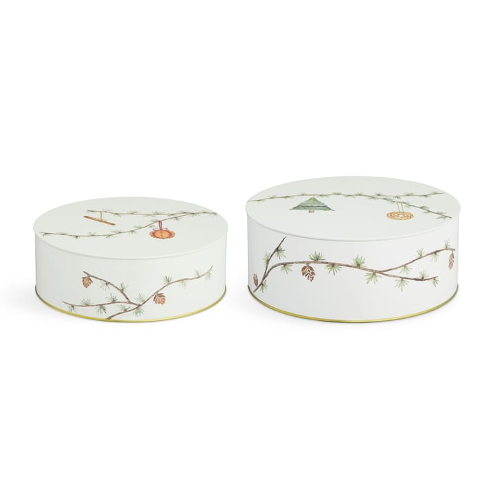 Hammershøi voorraadpot kerst 2-pack, Wit Kähler