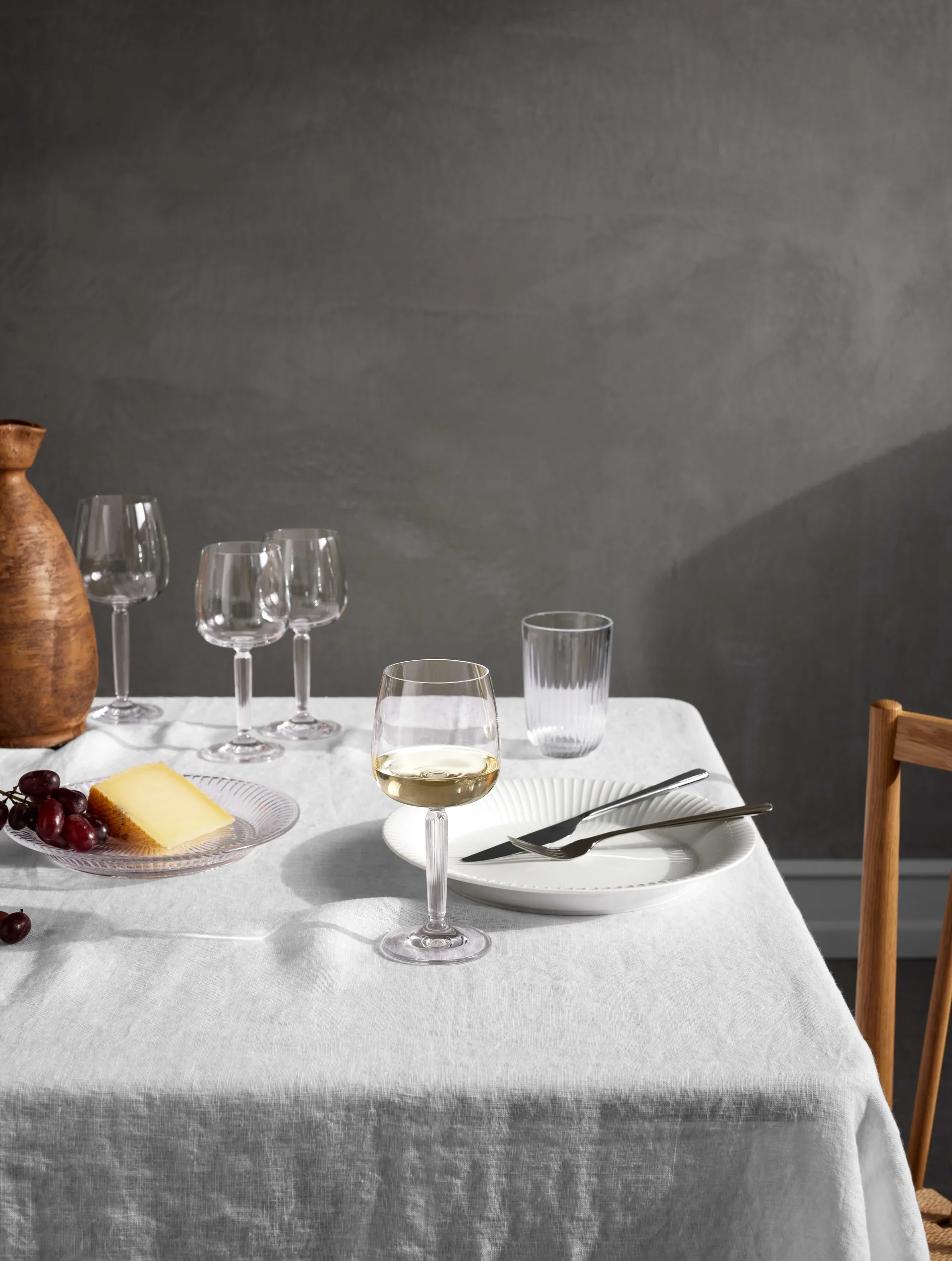 Hammershøi wittewijnglas 35 cl 2-pack, Doorzichtig Kähler