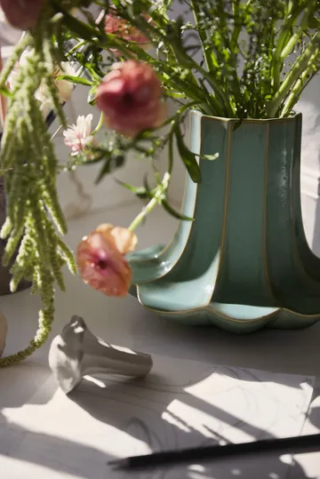 Kantarell vaas - Groen, 20,5 cm - Kähler