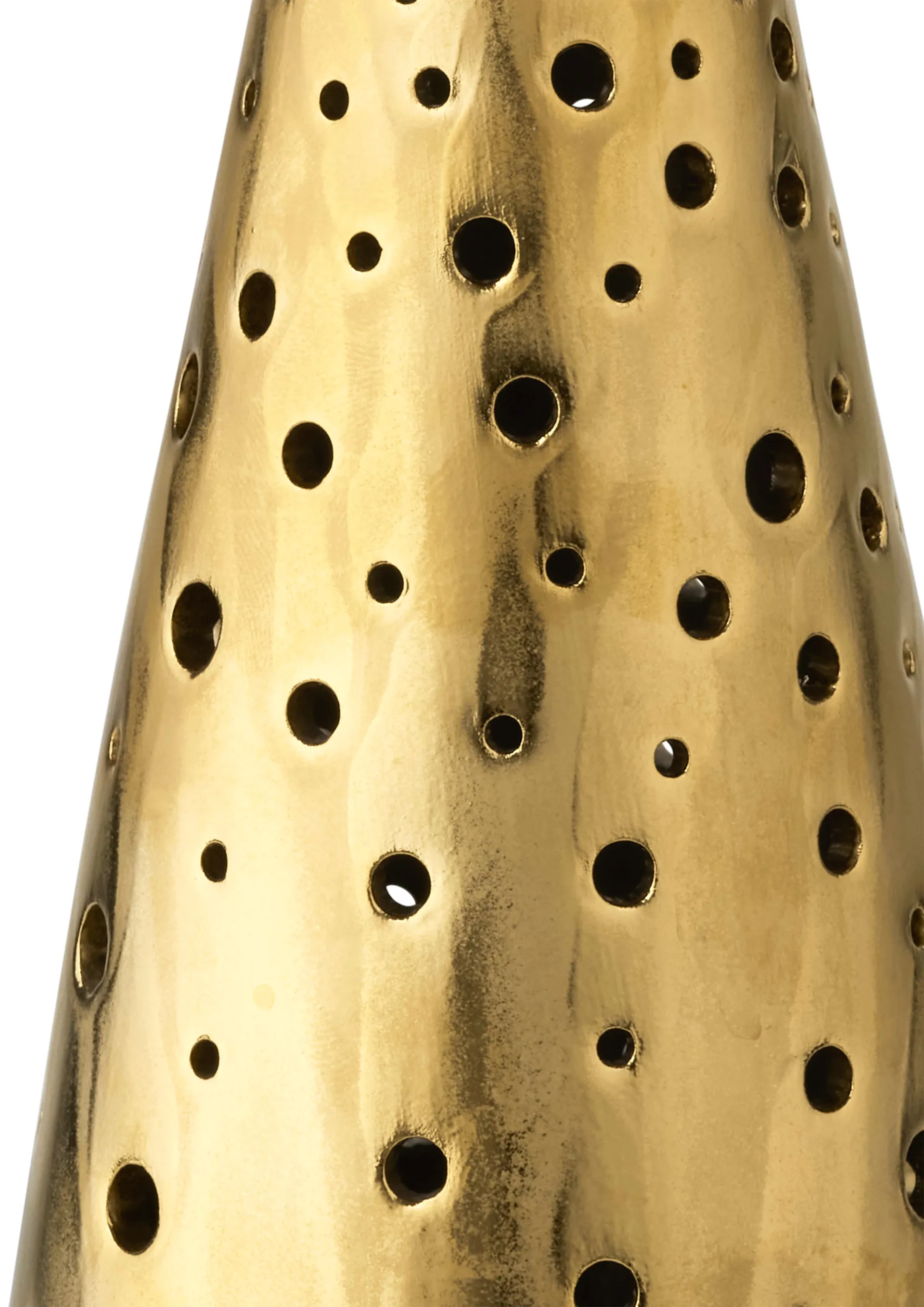 Nobili kandelaar groot, Goud-wit Kähler