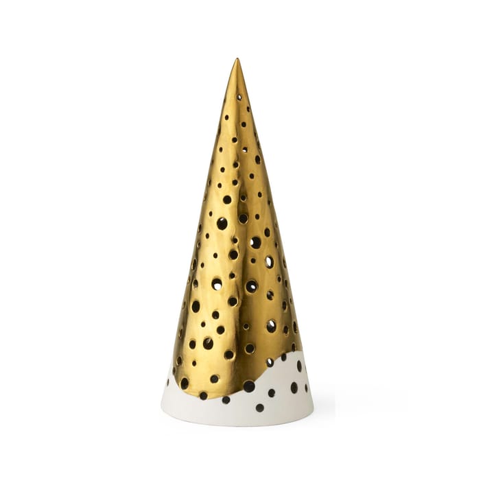 Nobili kandelaar klein - Goud-wit - Kähler