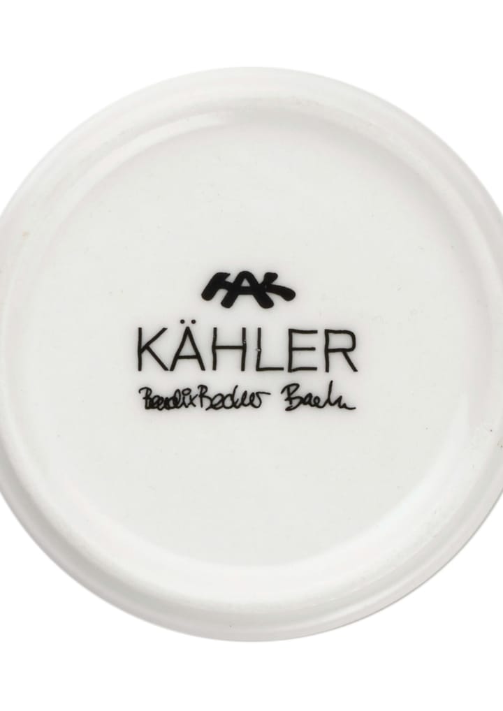 Nobili kandelaar klein, Goud-wit Kähler