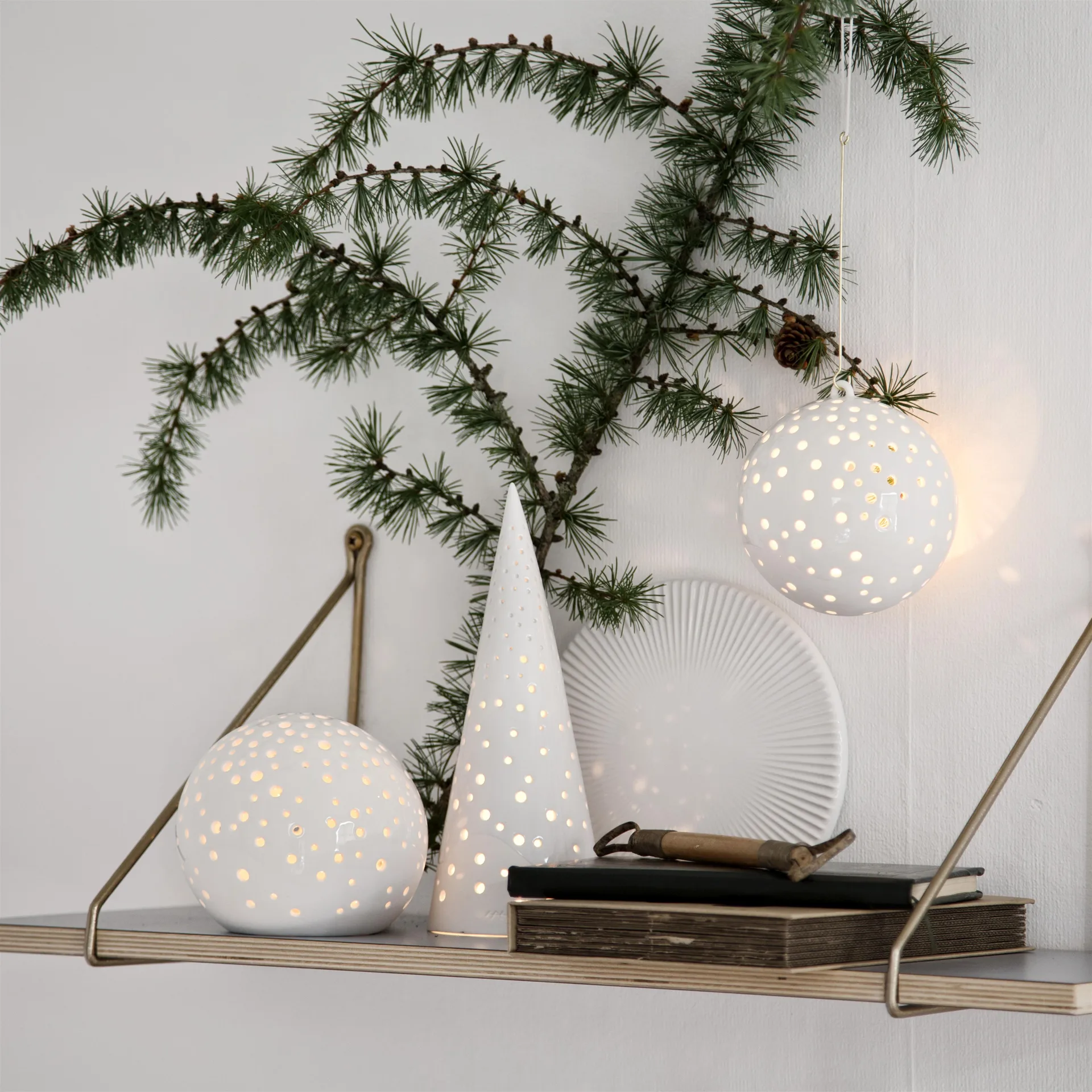 Nobili kandelaar middel, snow white Kähler