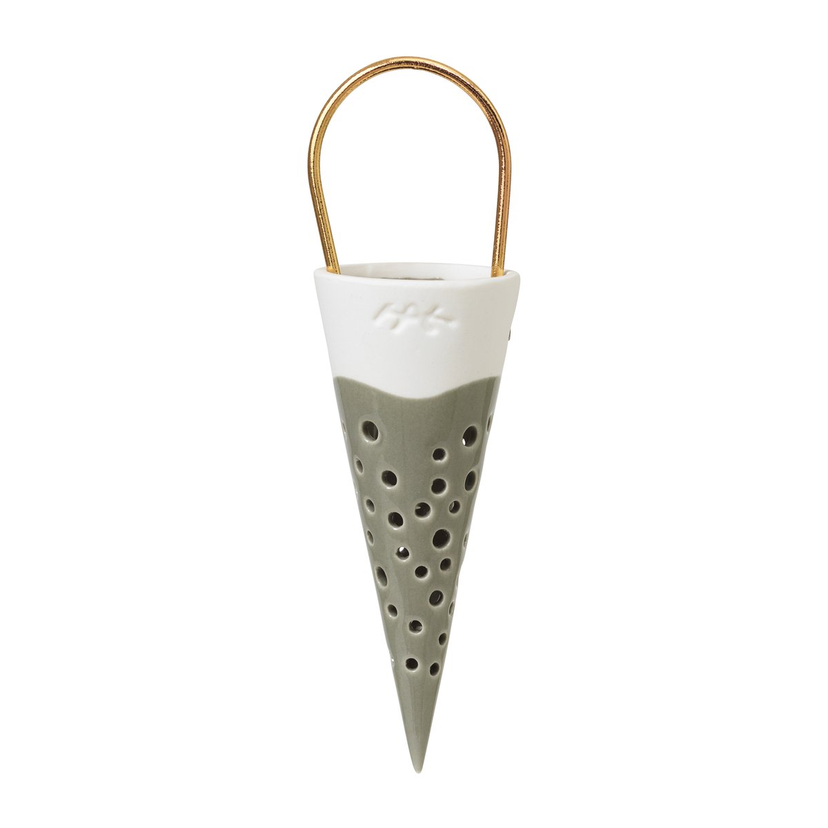 Kähler Nobili kersthanger puntzak 15 cm Groen | Scandinavisch Interieur | Kerstdecoraties | Groen