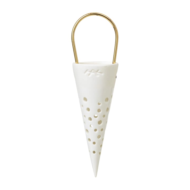 Nobili kersthanger puntzak 15 cm - Wit - Kähler