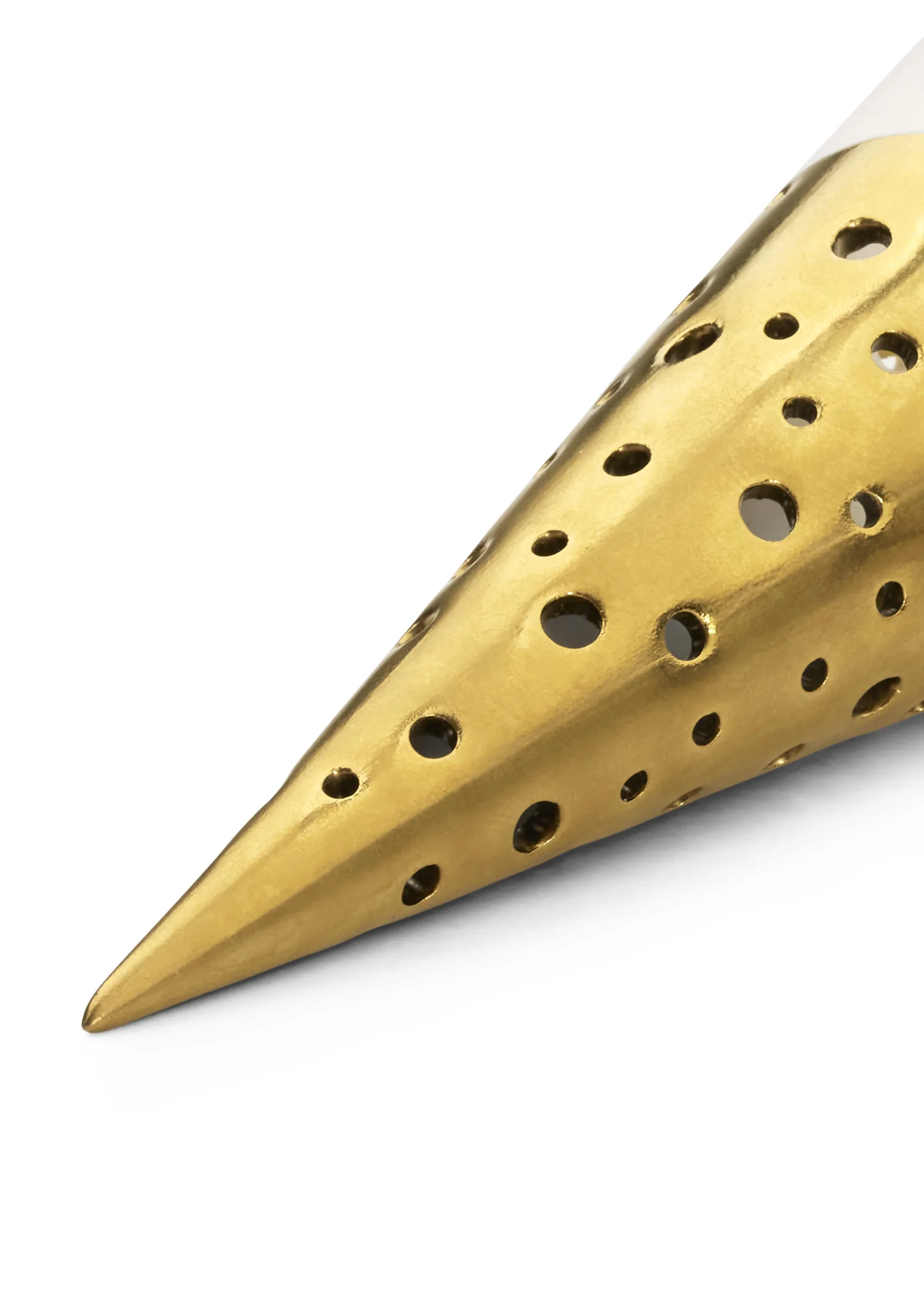 Nobili kersthanger puntzak 18 cm, Goud-wit Kähler