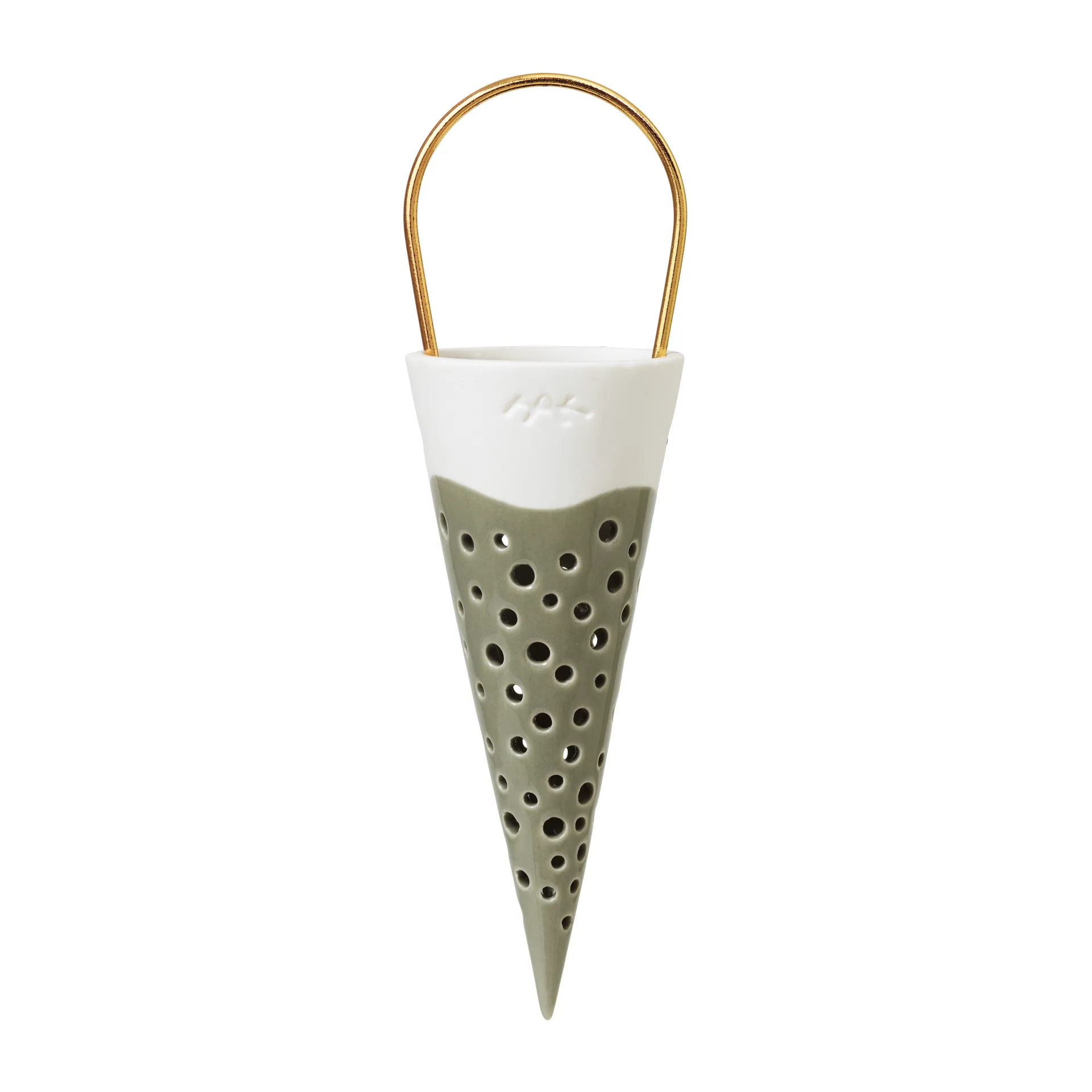Nobili kersthanger puntzak 18 cm, Groen Kähler