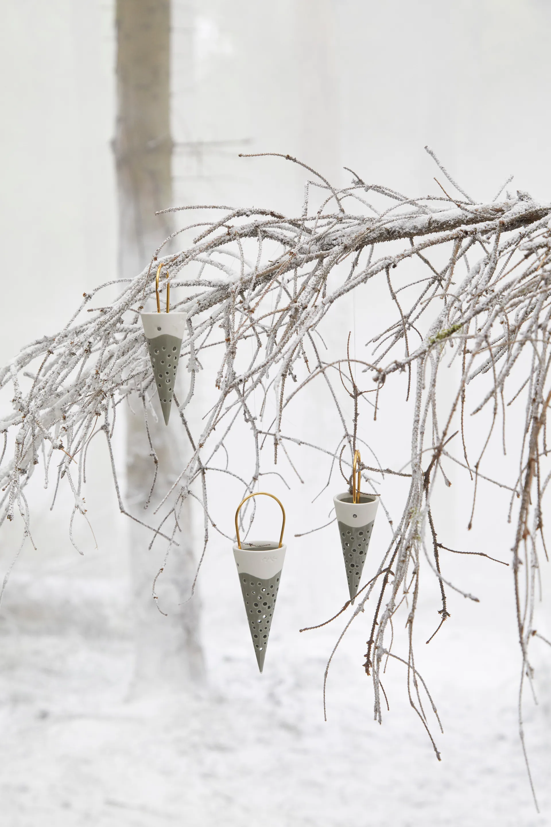 Nobili kersthanger puntzak 18 cm, Groen Kähler