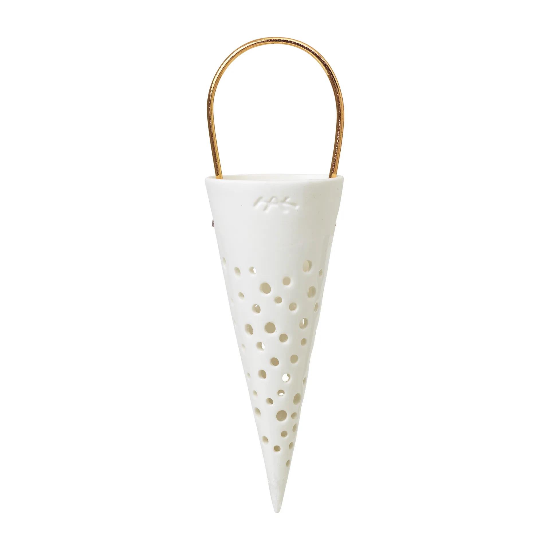 Nobili kersthanger puntzak 18 cm, Wit Kähler