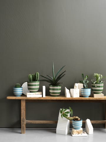 Omaggio Nuovo bloempot Ø12 cm - Middelblauw - Kähler