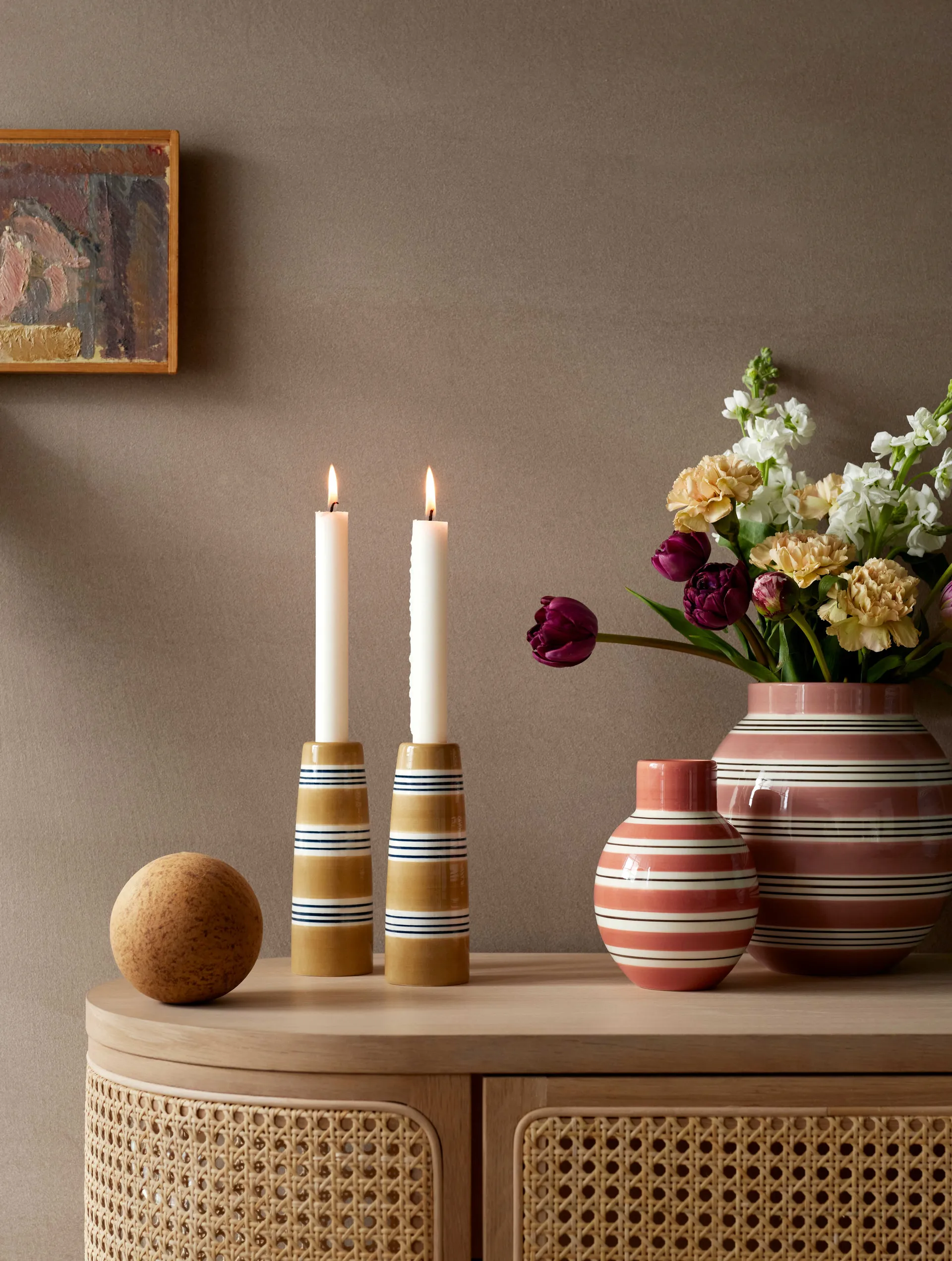 Omaggio Nuovo kandelaar 16 cm, Oker Kähler