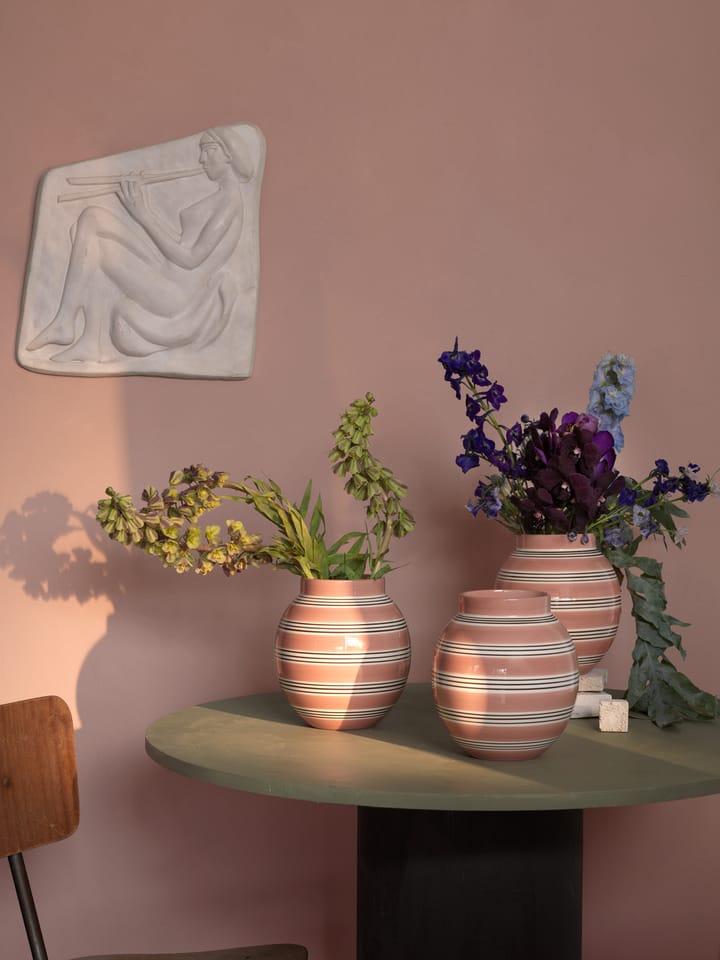 Omaggio Nuovo vaas 20,5 cm, Roze Kähler