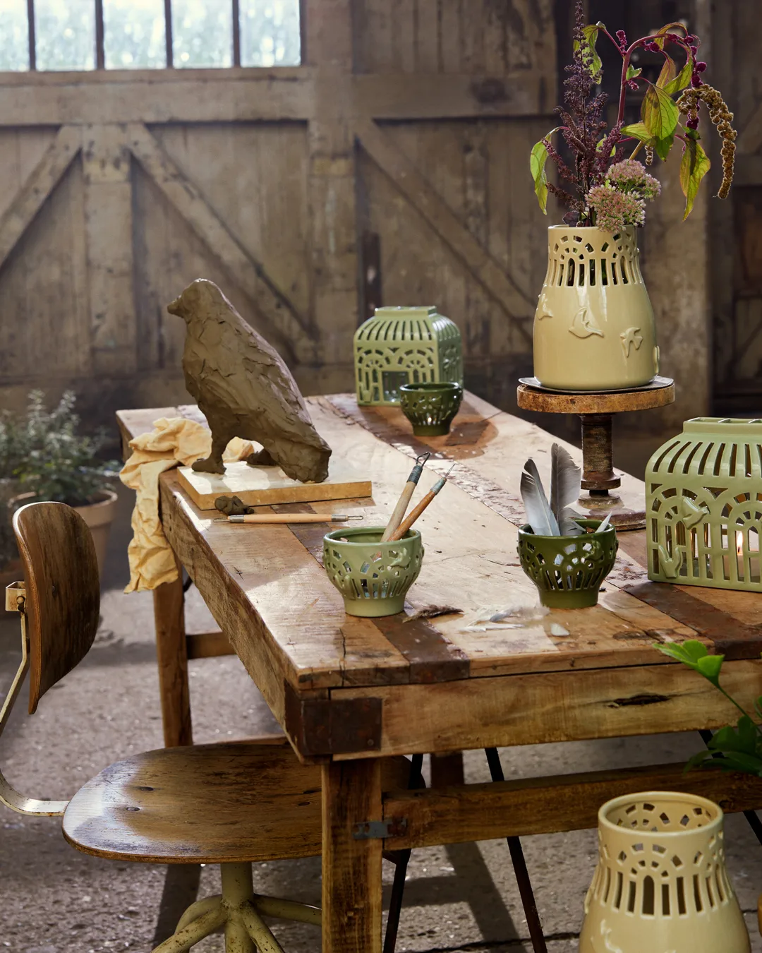 Orangery waxinelichtjeshouder Ø9 cm, Green garden Kähler