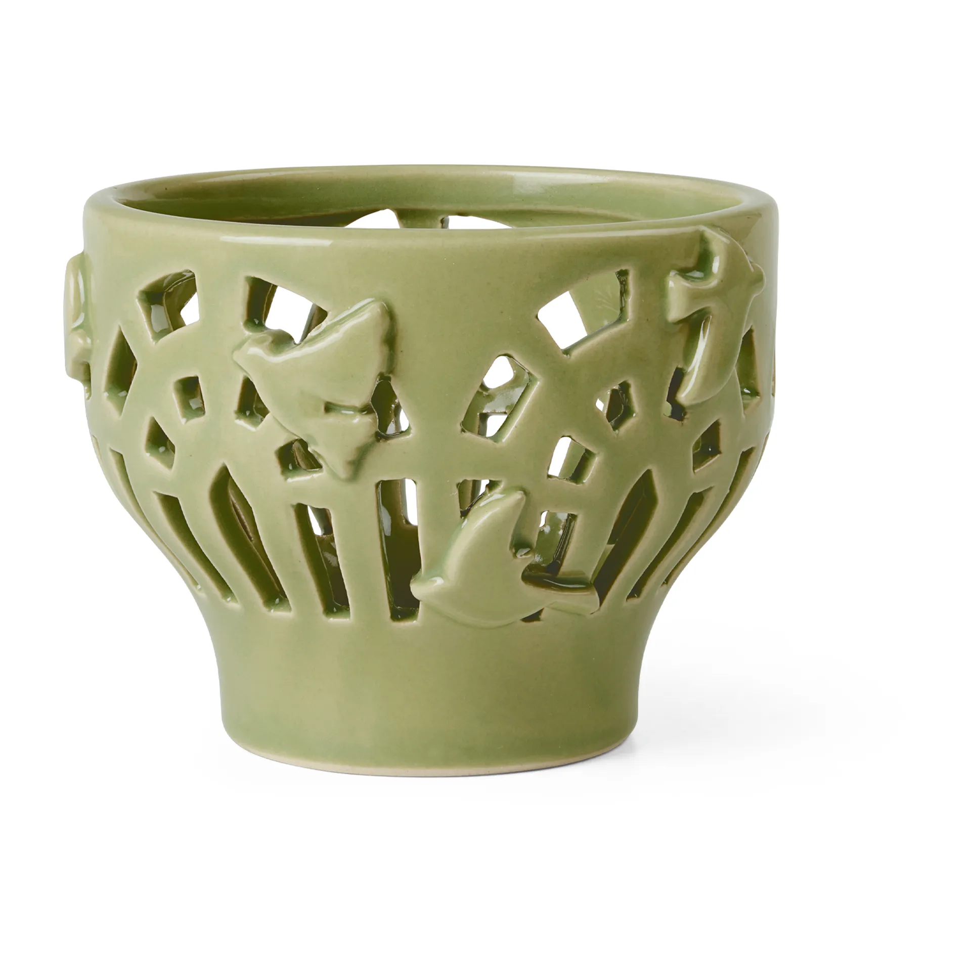 Orangery waxinelichtjeshouder Ø9 cm, Spring leaf Kähler