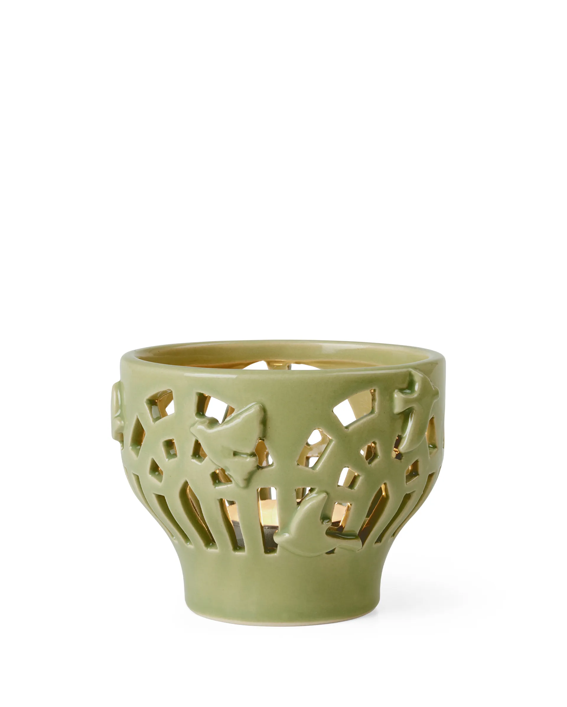 Orangery waxinelichtjeshouder Ø9 cm, Spring leaf Kähler