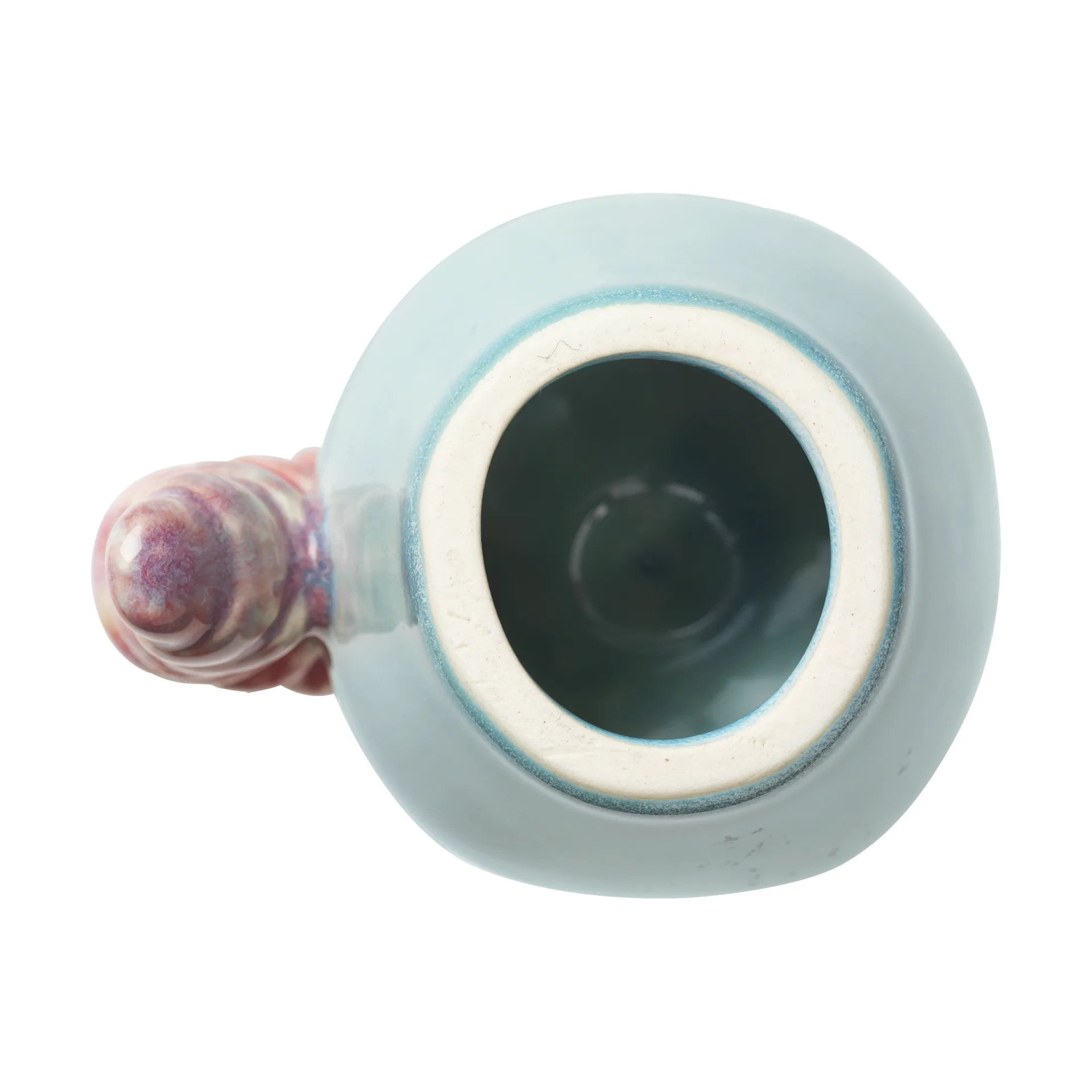 Poppery appel met larvendecoratie, Mint-pink Kähler