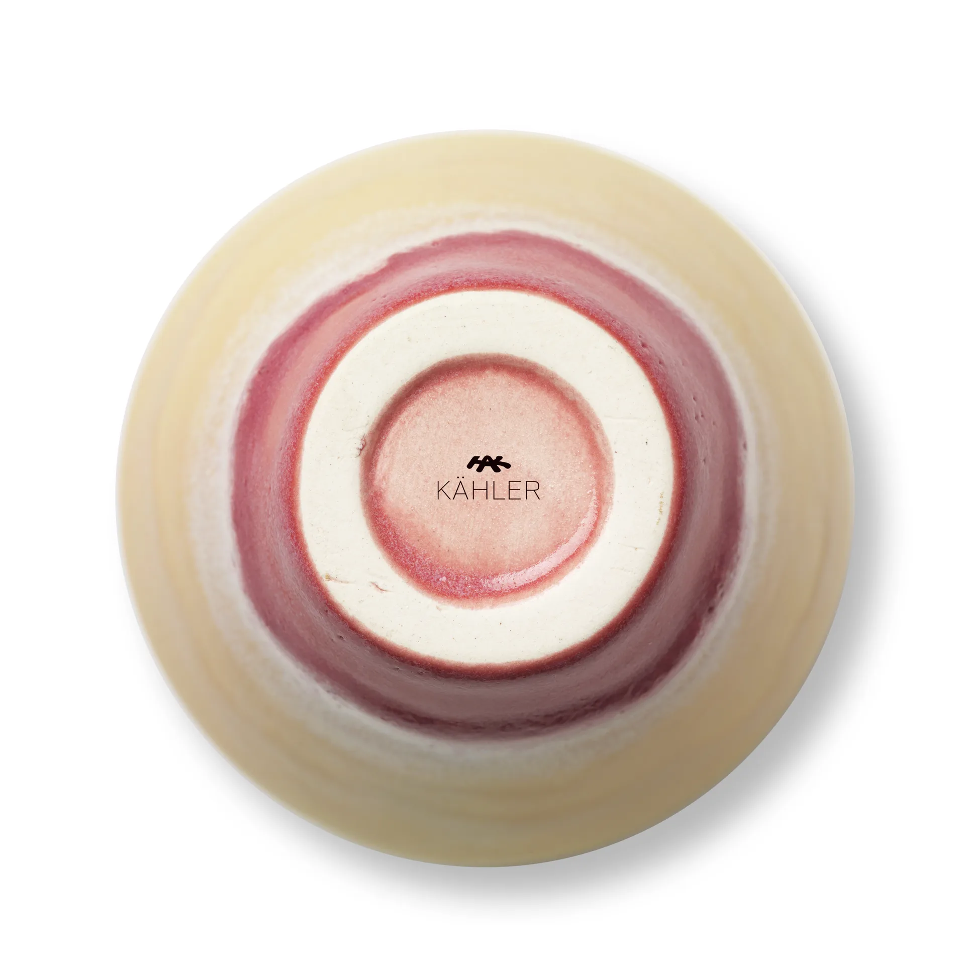 Poppery vaas 12 cm, Pink-mint-geel Kähler