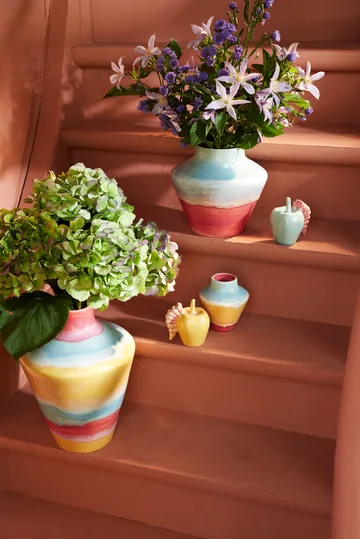 Poppery vaas 20,5 cm - Mint-pink - Kähler