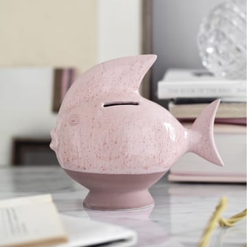 Sparedyr spaarpot vis - roze - Kähler