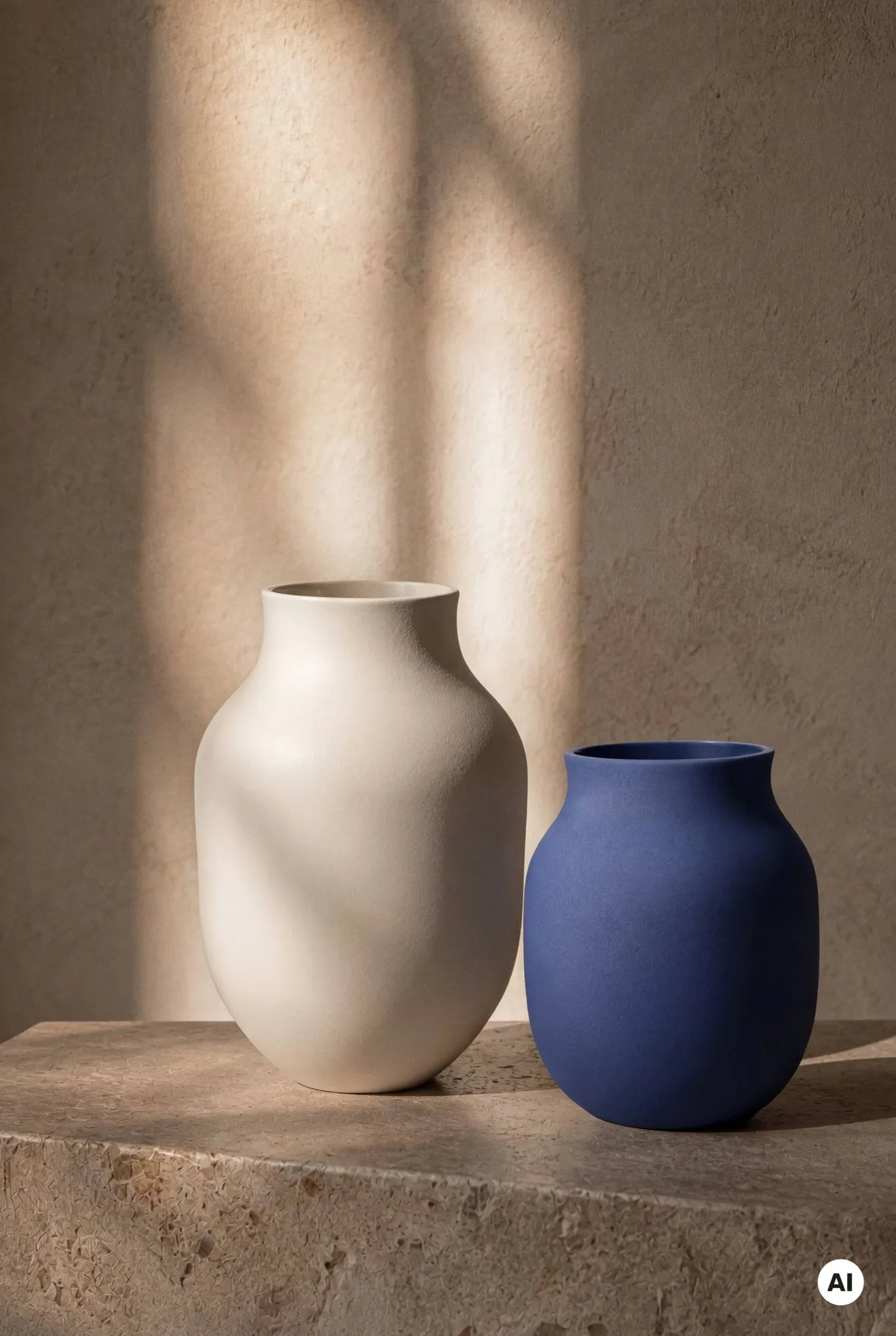 Studio Omaggio vaas, Blauw, 20 cm Kähler