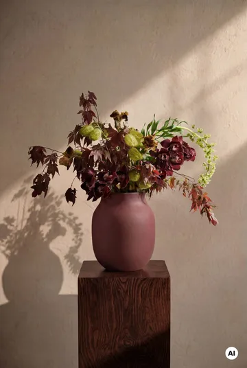 Studio Omaggio vaas - Bordeaux, 20 cm - Kähler
