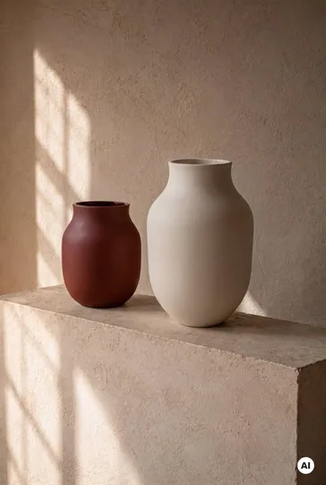 Studio Omaggio vaas - Bordeaux, 20 cm - Kähler