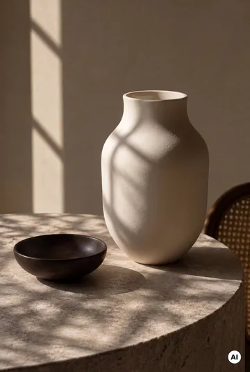 Studio Omaggio vaas - Zand, 31 cm - Kähler