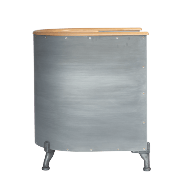 Aluminium Etch fauteuil - Tärnsjö natural-etch aluminium-beech - Källemo