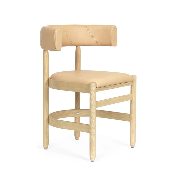 Botero armstoel - Leder Tärnsjö 8800 natural-gelakt essenstandaard - Källemo