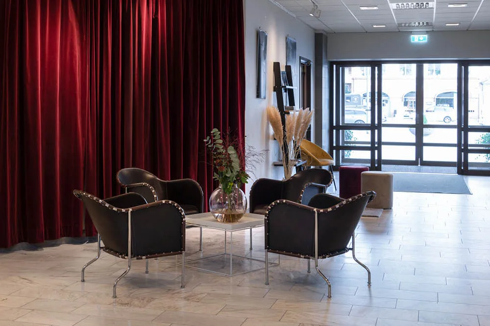 Bruno fauteuil, Kernleer 9208 sigarenbruin-chroom Källemo