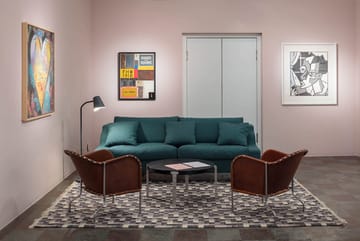 Bruno fauteuil - Kernleer cognac-chroom - Källemo