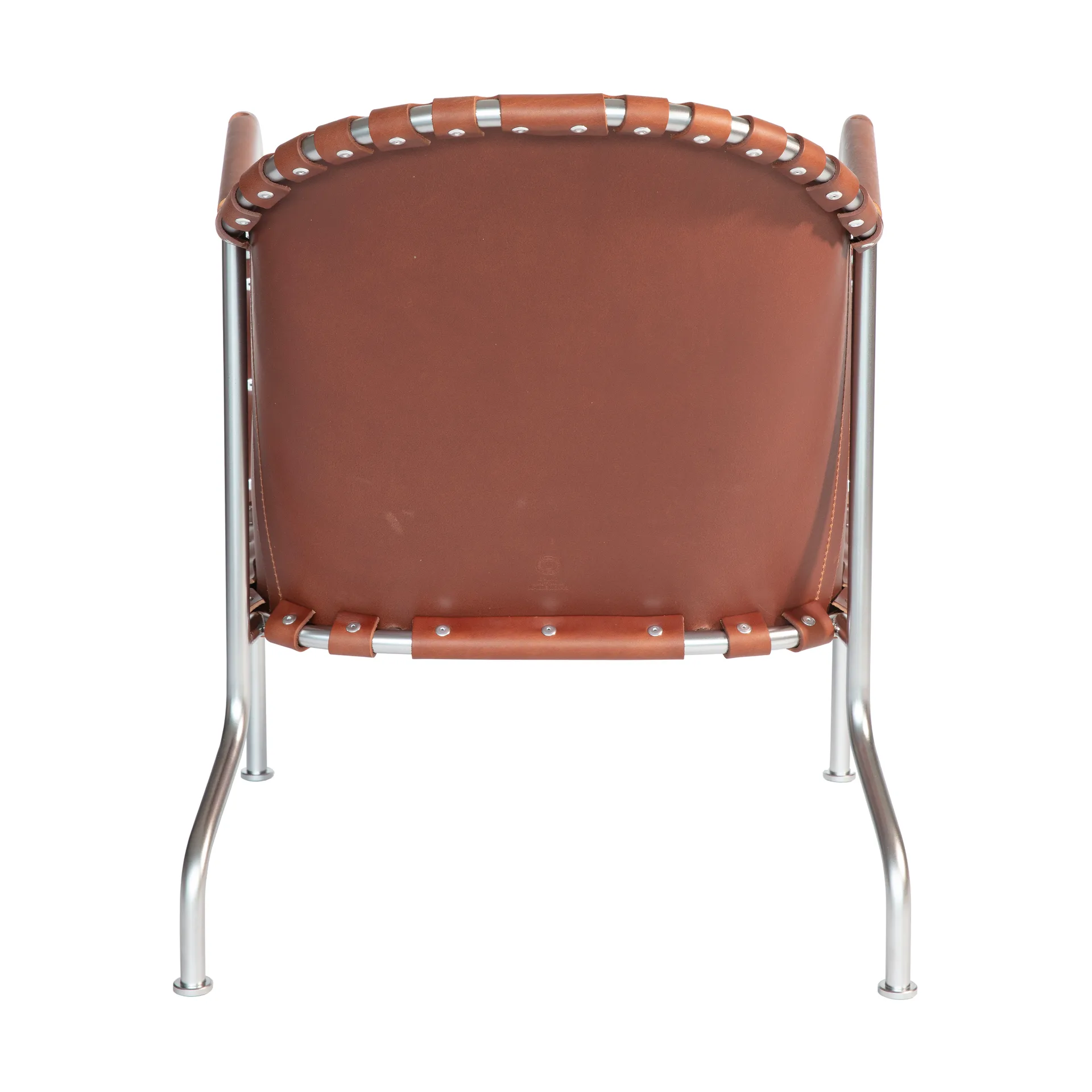 Bruno fauteuil, Leder bruin vintage-mat chroom Källemo